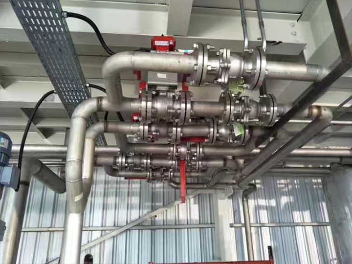 成套制膠設(shè)備-管道局部